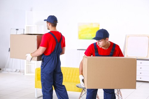 Organized storage boxes and space-saving arrangement representing Ruxley Storage