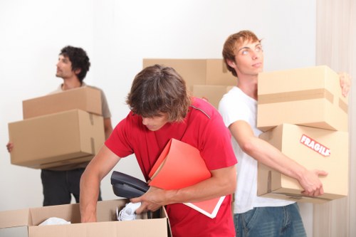 Boxes and household items safely stored in Ruxley